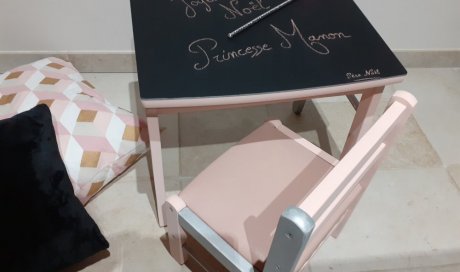 Relooking de meuble enfant pour Noël à Chevroux